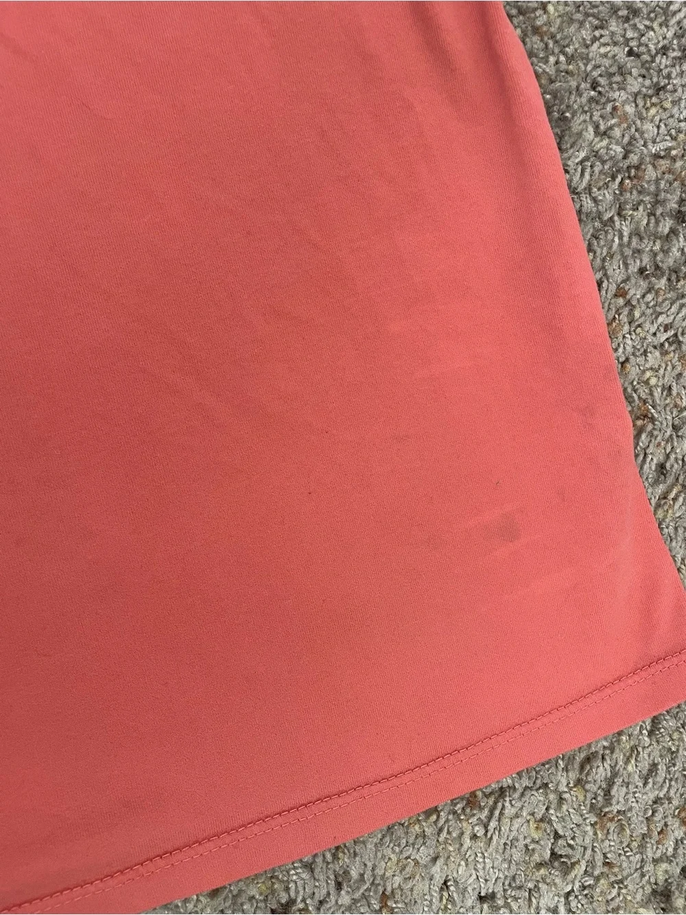 Nike Coral-Red Sleeveless Tank with White Logo